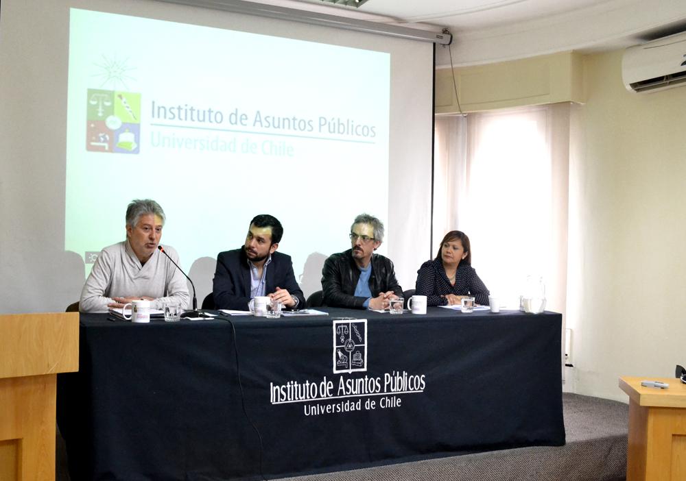 Aldo Meneses, Óscar Rementería, Luis Eduardo Thayer y Verónica Figueroa
