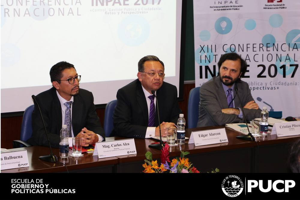 En la inauguración de la Conferencia expuso el Contralor General de la República del Perú.