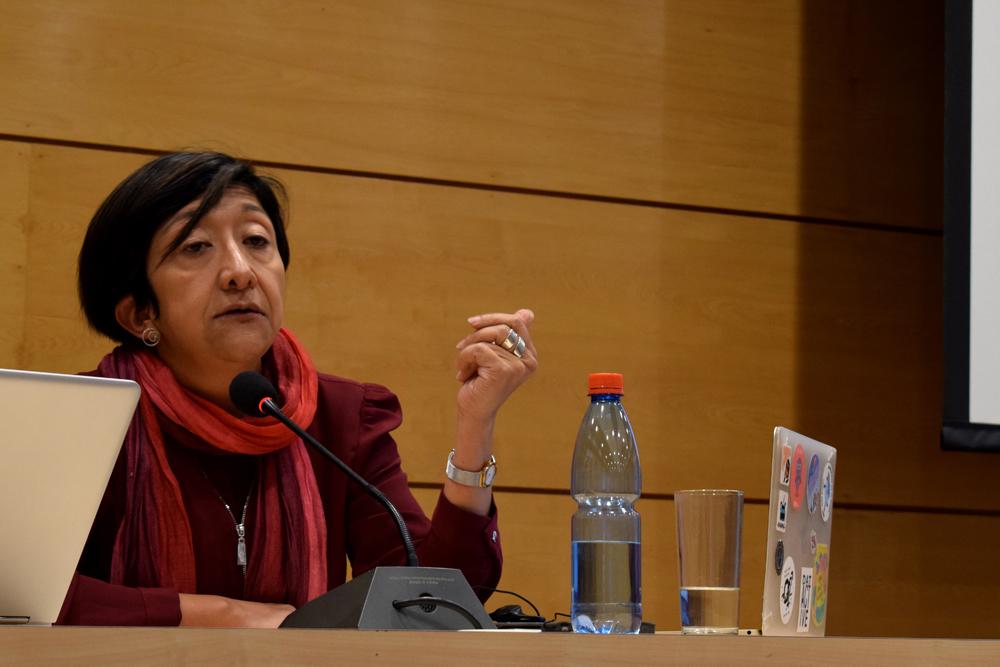 Patricia Peña, académica del Instituto de Comunicación e Imagen de la U. Chile. (Foto por Pamela Alvarado Álvarez).