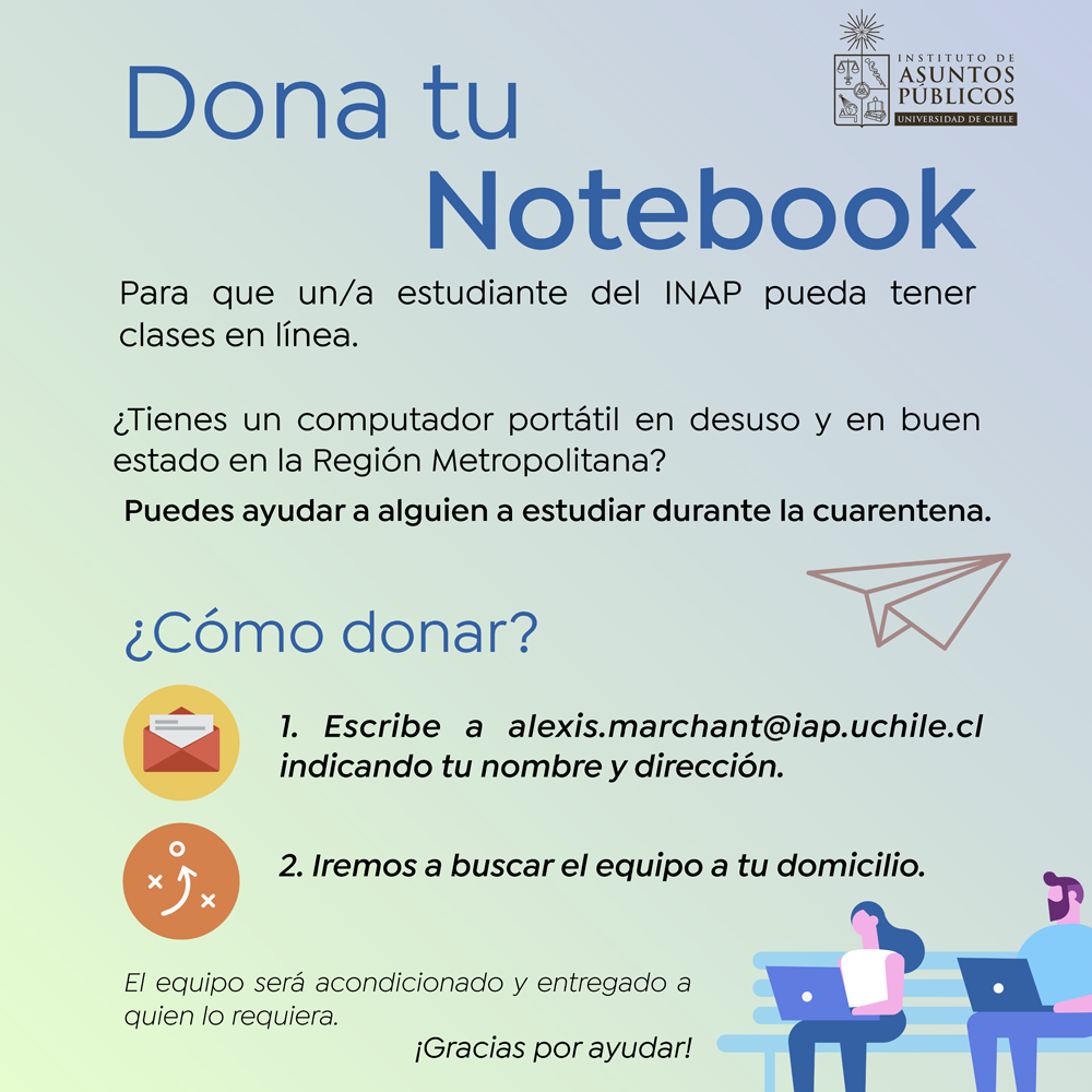 INAP lanza campaña Dona tu notebook