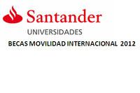Becas de Movilidad Internacional de Santander Universidades 